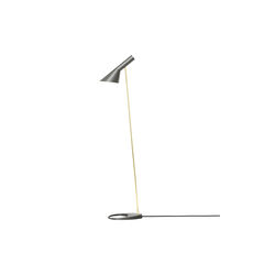 AJ Golvlampa, brass/warm grey, Louis Poulsen