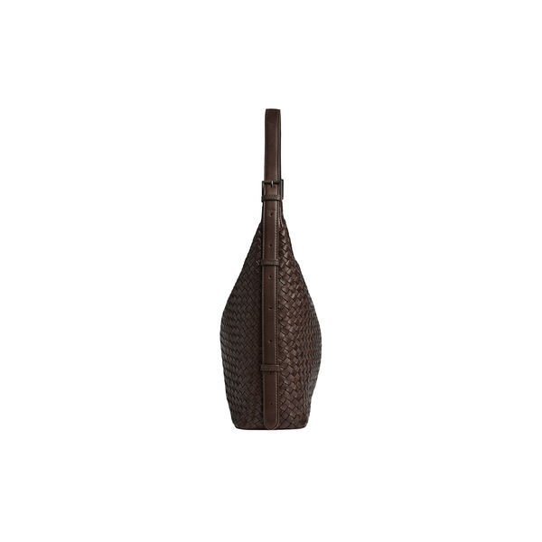 TribecaMBG Bag Weave, dark brown, Markberg