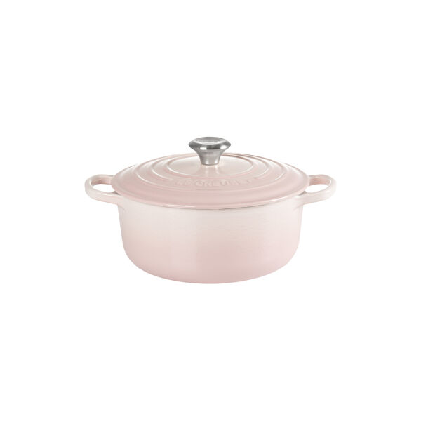 Signature gjutj&auml;rn rund gryta &Oslash; 20 cm, shell pink, Le Creuset