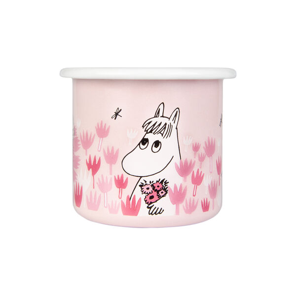 Girls Enamel Mug, pink, Muurla