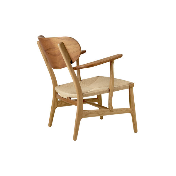 CH22 Loungestol, oljad teak/ek/natur, Carl Hansen & S&oslash;n