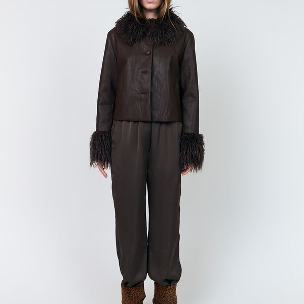 TalmaLL Pants, dark mokka, Lollys Laundry