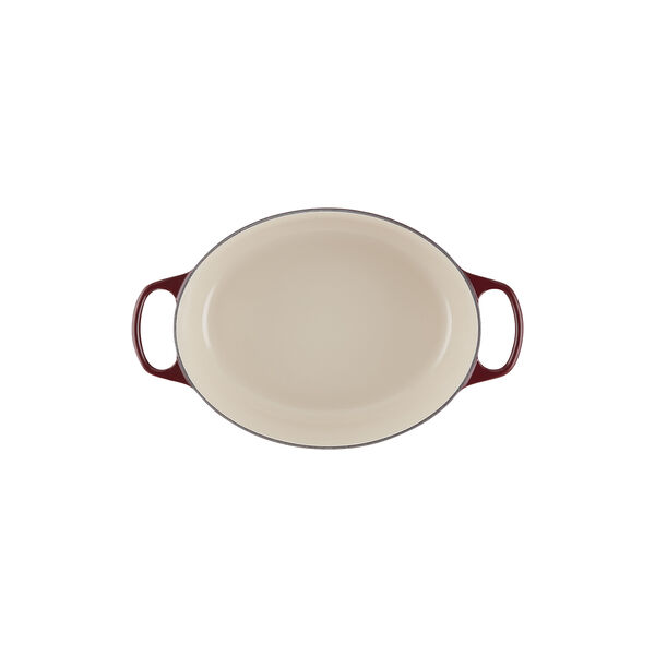 Signature gjutj&auml;rn oval gryta &Oslash; 31 cm, garnet, Le Creuset
