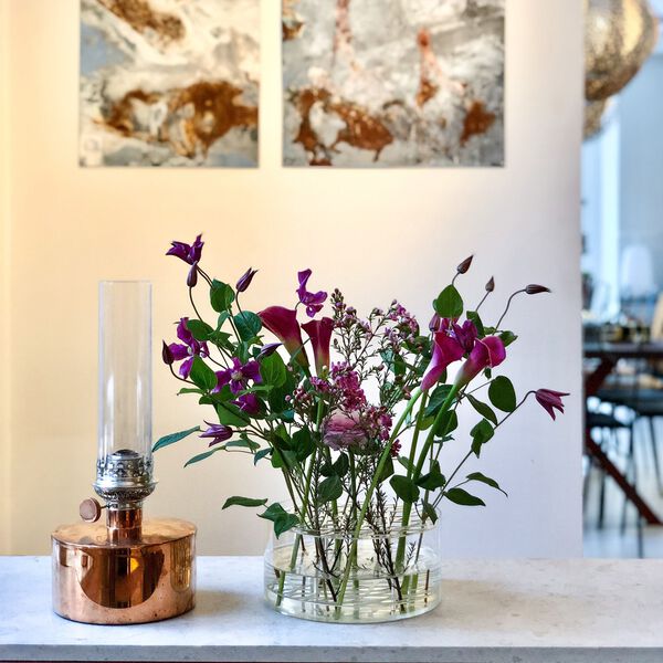 Patina oljelampa stor, Klong