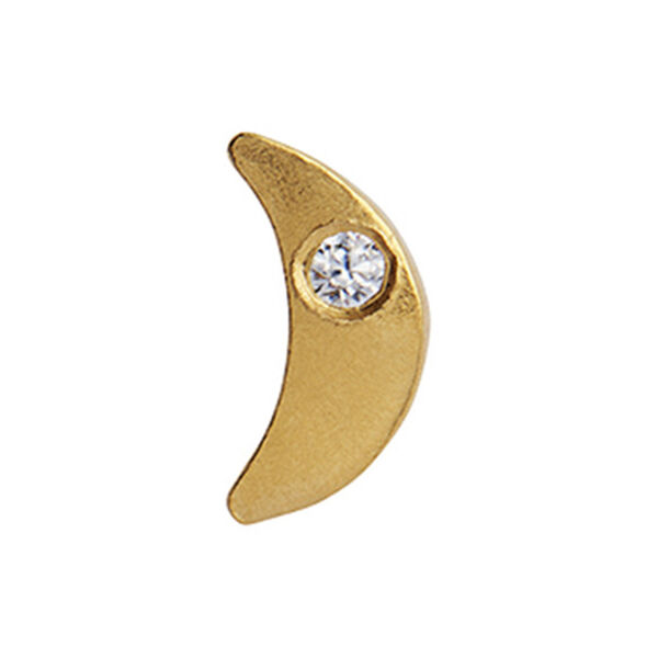 Tout Petit Bella Moon Earring Single, gold, Stine A Jewelry