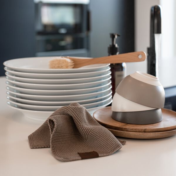 Stickad Disktrasa, ginger snap, By LOHN