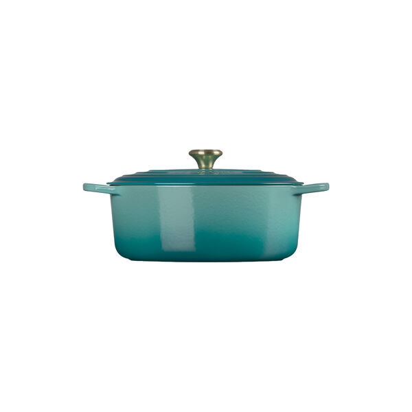 Signature gjutj&auml;rn oval gryta &Oslash; 31 cm, bleu riviera, Le Creuset
