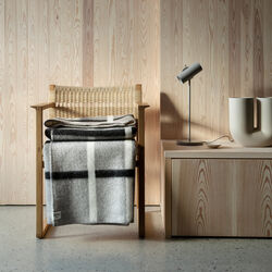 KNUT Throw, dove grey, Røros Tweed