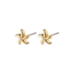 OAKLEY Recycled Starfish Earrings, gold-plated, Pilgrim