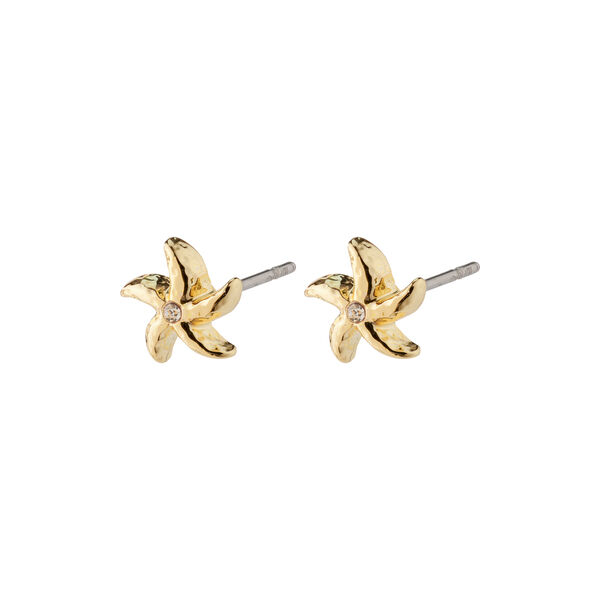 OAKLEY Recycled Starfish Earrings, gold-plated, Pilgrim
