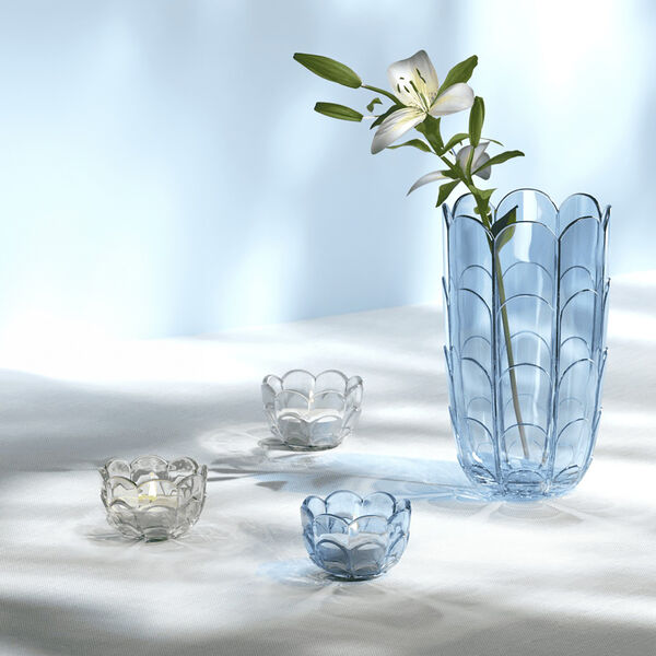 Lily vas, blue iris Lily vas, blue iris, Holmegaard