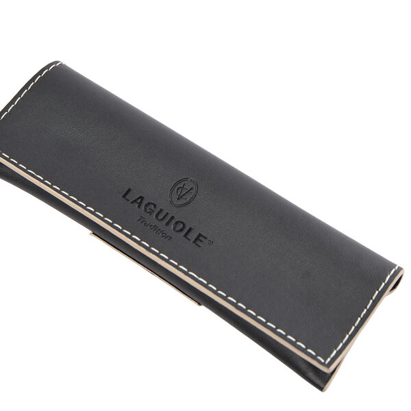 Korkskruv D.L., svart horn, Laguiole Tradition