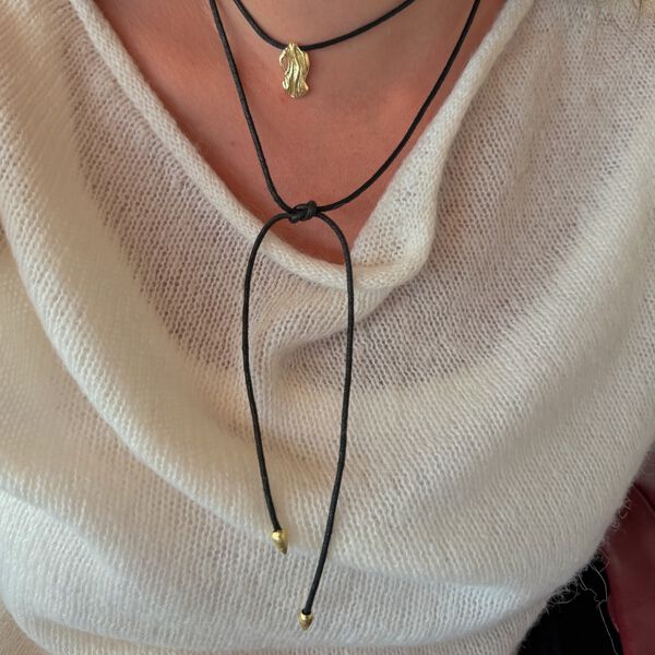 Caro halsband, guldpl&auml;terat, Pure by Nat