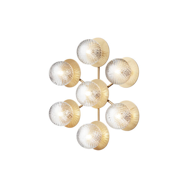 Liila 7 Star Wall Lamp, nordic gold/optic clear Liila 7 Star Wall Lamp, nordic gold/optic clear, Nuura