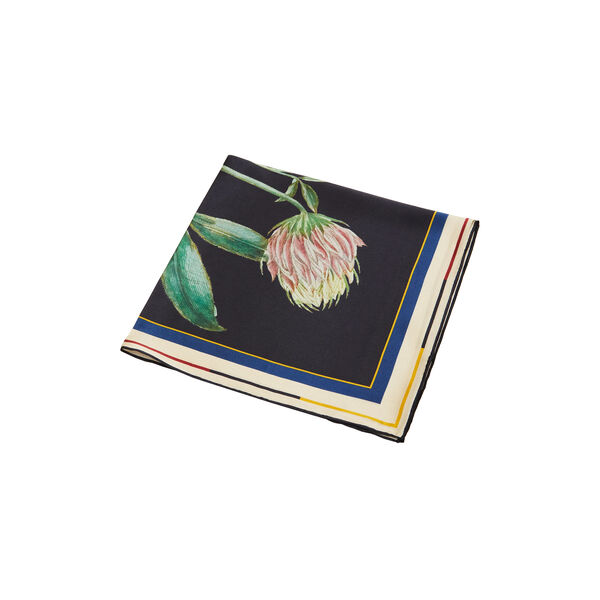 Trifolium scarf, navy blue/golden sand, Flora Danica Denmark