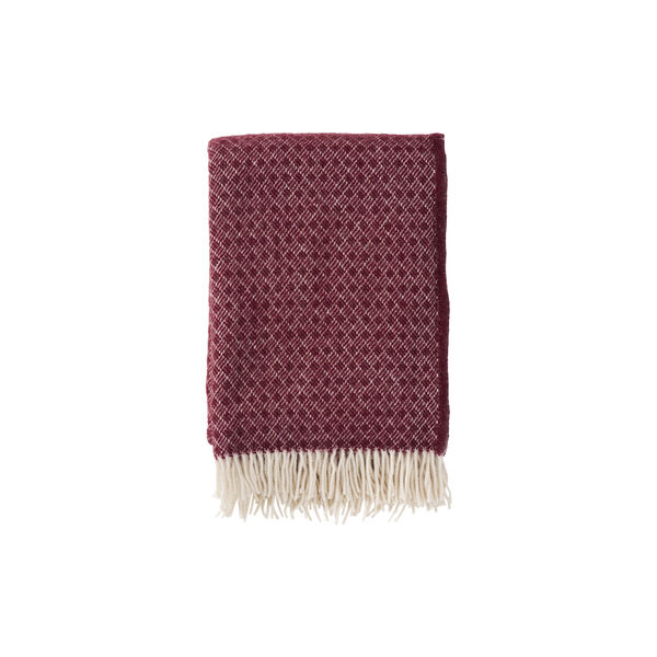 Vilda | Bordeaux | Pl&auml;d, Klippan Yllefabrik