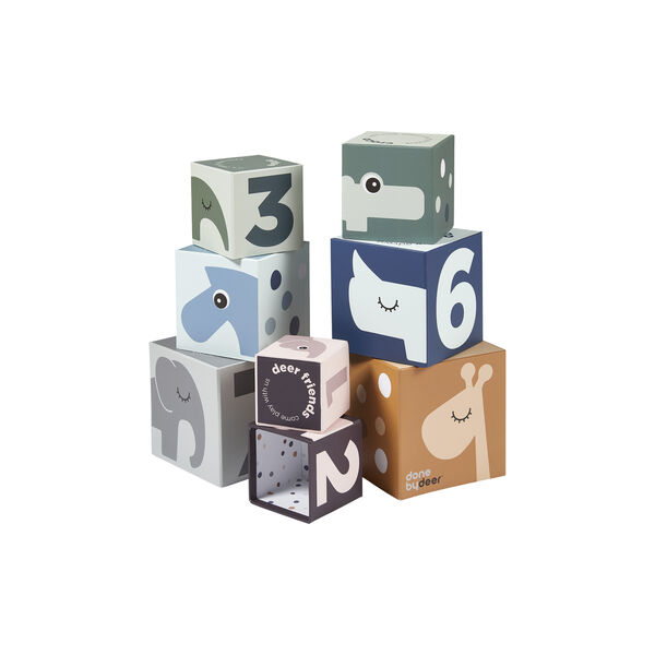 Deer Friends stapelklossar, multifärgad, Done by Deer
