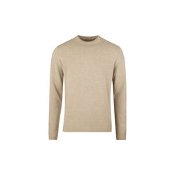 Pullover Knitted Crew Neck Carded Merino Wool, beige, Stenstr&ouml;ms