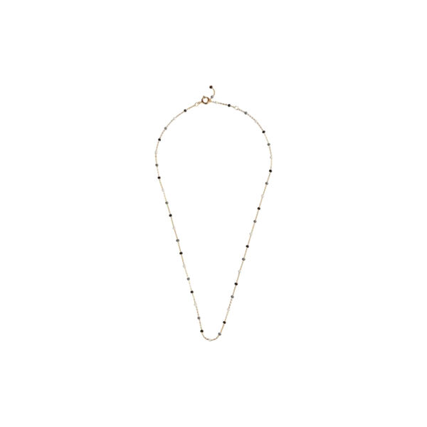 Lola necklace, guld/saltnpepper, ENAMEL Copenhagen