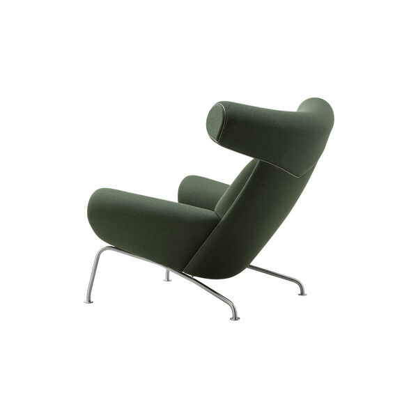Wegner Ox Chair |  Olive Olive | F&aring;t&ouml;lj + Ottoman, Fredericia Furniture