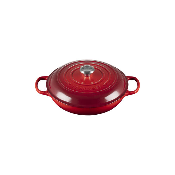 Signature gjutj&auml;rn buff&eacute;tgryta 30 cm, cerise, Le Creuset