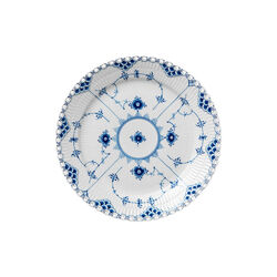 Blue Fluted Full Lace tallrik Ø 25 cm, Royal Copenhagen