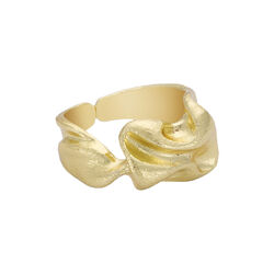 Charlie ring, guldpläterad, Pure by Nat