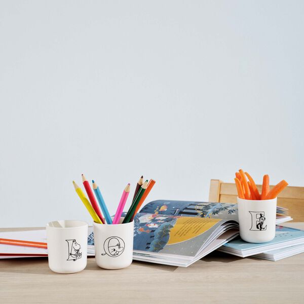 Moomin ABC mugg E, moomin white Moomin ABC mugg E, moomin white, RIG-TIG