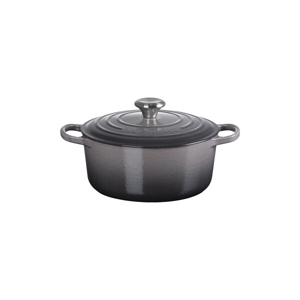 Signature gjutj&auml;rn rund gryta &Oslash; 24 cm, flint, Le Creuset