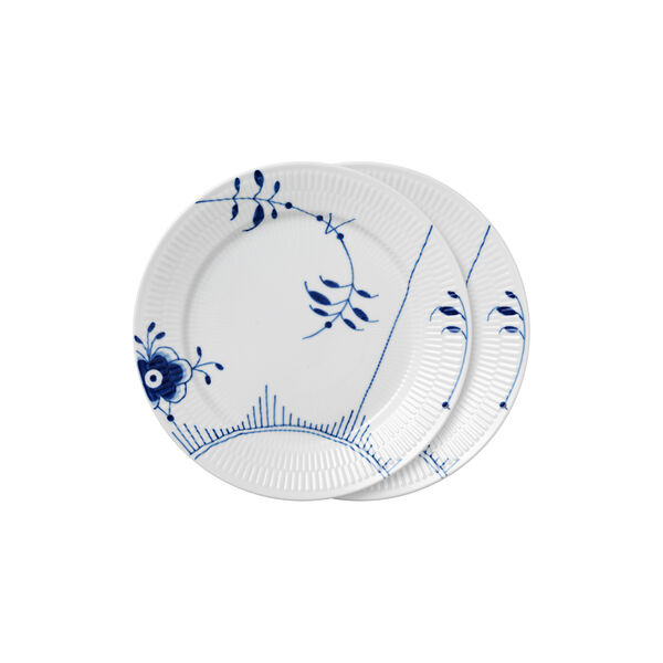 Blue Fluted Mega Plate &Oslash; 27 cm 2 pcs, No. 2, Royal Copenhagen