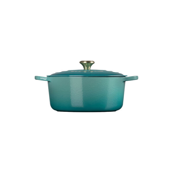 Signature gjutj&auml;rn rund gryta &Oslash; 28 cm, bleu riviera, Le Creuset