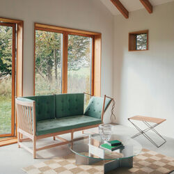 The Spoke-Back Sofa, Steelcut Quartet 944/soap treated beech, Fredericia Furniture