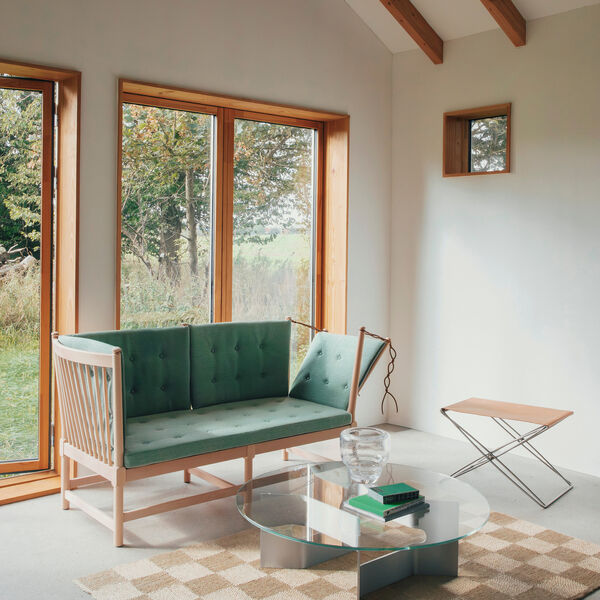 The Spoke-Back Sofa, Steelcut Quartet 944/soap treated beech, Fredericia Furniture