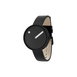 PICTO Wrist Watch, black/steel/black, PICTO