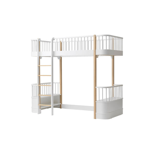 Wood Original Loft Bed 90x200 cm, white/oak Wood Original Loft Bed 90x200 cm, white/oak, Oliver Furniture