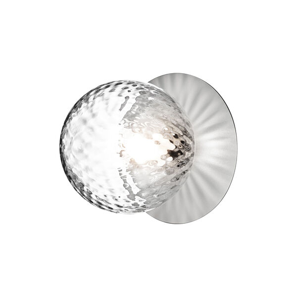 Liila 1 Medium Wall Lamp, light silver/optic clear Liila 1 Medium Wall Lamp, light silver/optic clear, Nuura
