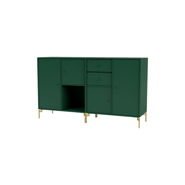 COUPLE Sideboard with Brass Legs, 136 pine, Montana Furniture