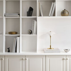 PH 2/1 Portable bordslampa, mässing, Louis Poulsen