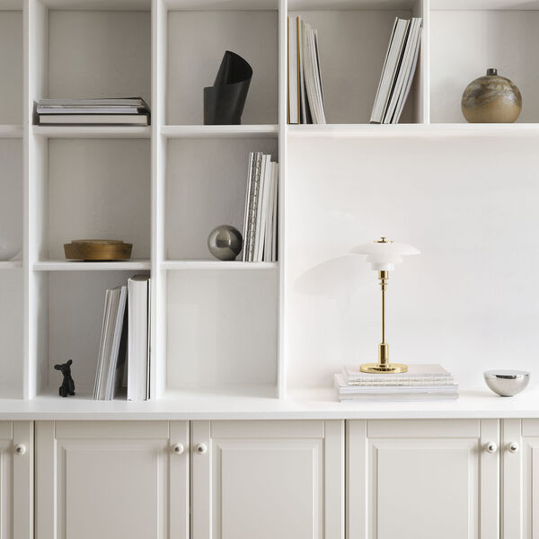 PH 2/1 Portable bordslampa, mässing, Louis Poulsen