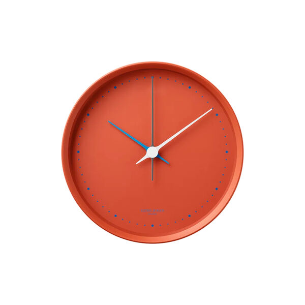 Koppel Wall Clock, cph red matte, Georg Jensen