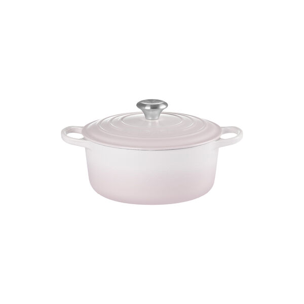 Signature gjutj&auml;rn rund gryta &Oslash; 24 cm, shell pink, Le Creuset