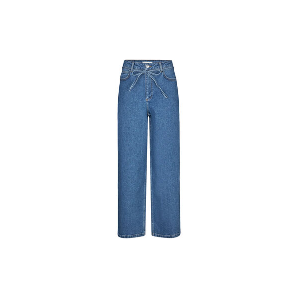 IsoldeMD solid pants, distressed blue, Modström