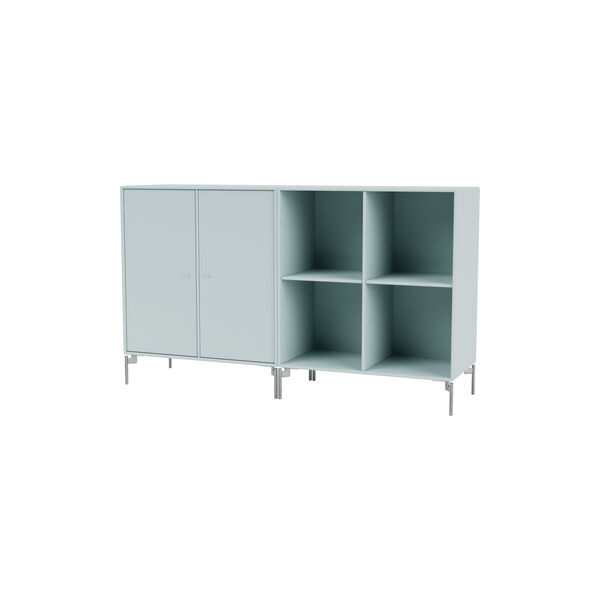 PAIR Classic Sideboard with Chrome Legs, 148 flint PAIR Classic Sideboard with Chrome Legs, 148 flint, Montana Furniture