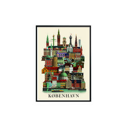 K&oslash;benhavn affisch, A3, Martin Schwartz