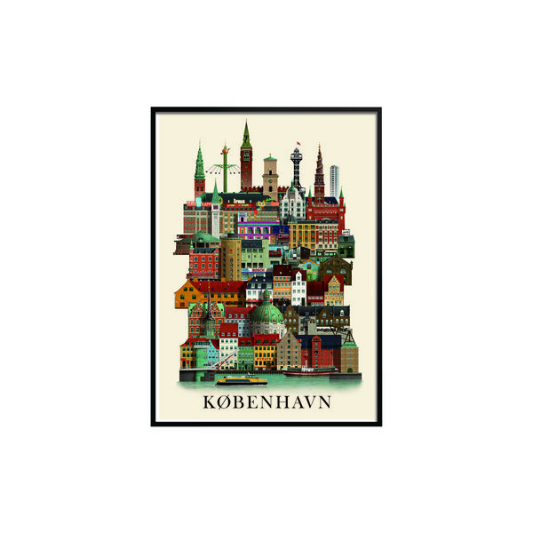 K&oslash;benhavn affisch, A3, Martin Schwartz