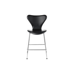 Series 7™ 3187 Helklädd barstol, Soft black, Fritz Hansen