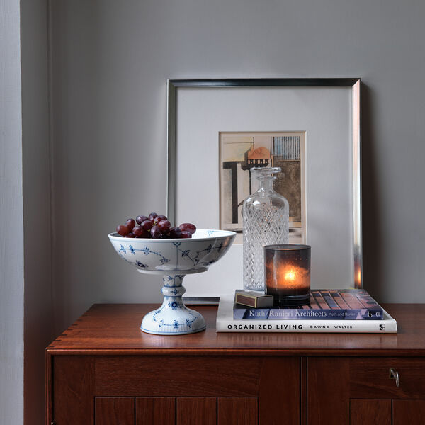 Blue Fluted Plain skål på fot 80 cl Blue Fluted Plain skål på fot 80 cl, Royal Copenhagen