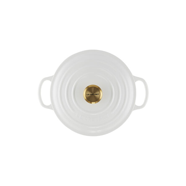 Signature gjutj&auml;rn rund gryta &Oslash; 20 cm, white, Le Creuset