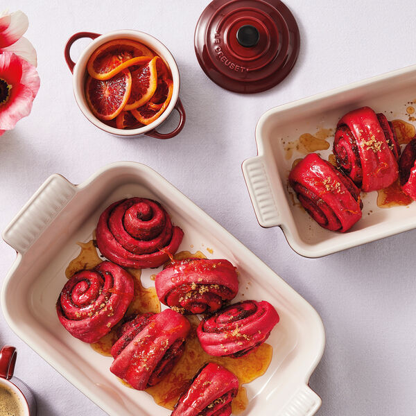 Heritage rektangul&auml;rt fat 19 cm, garnet, Le Creuset