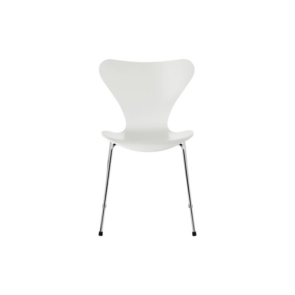 Series 7&trade; 3107 Stol, hellackerad, vit, Fritz Hansen